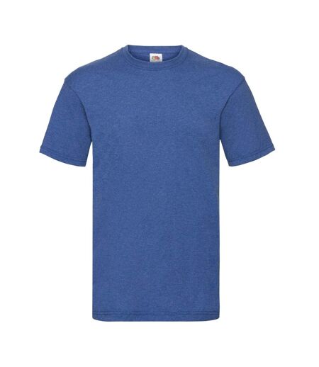 T-shirt Valueweight Adulte Bleu Roi Chiné Rétro Fruit Of The Loom