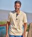 Lot de 3 Tee-Shirts Col Boutonné Décontraction-3