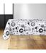 Nappe Imprimé Kitchen 150x240cm Blanc & Noir-1