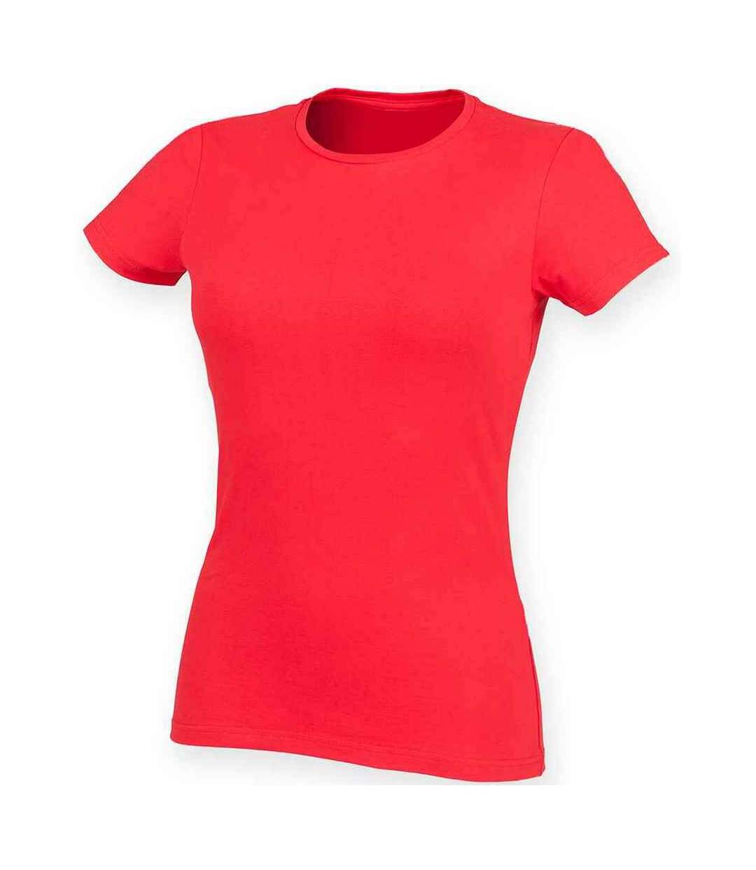 T-shirt feel good femme rouge SF