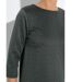 Robe en maille manches 3/4 motif origami-3