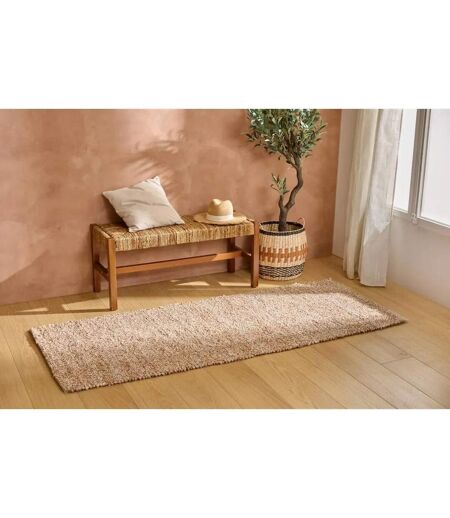Tapis Effet Laine Volna 80x200cm Camel