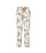 Womens/ladies Katrina Leaf Print Pyjama Bottoms Snow White CCDK Copenhagen-1