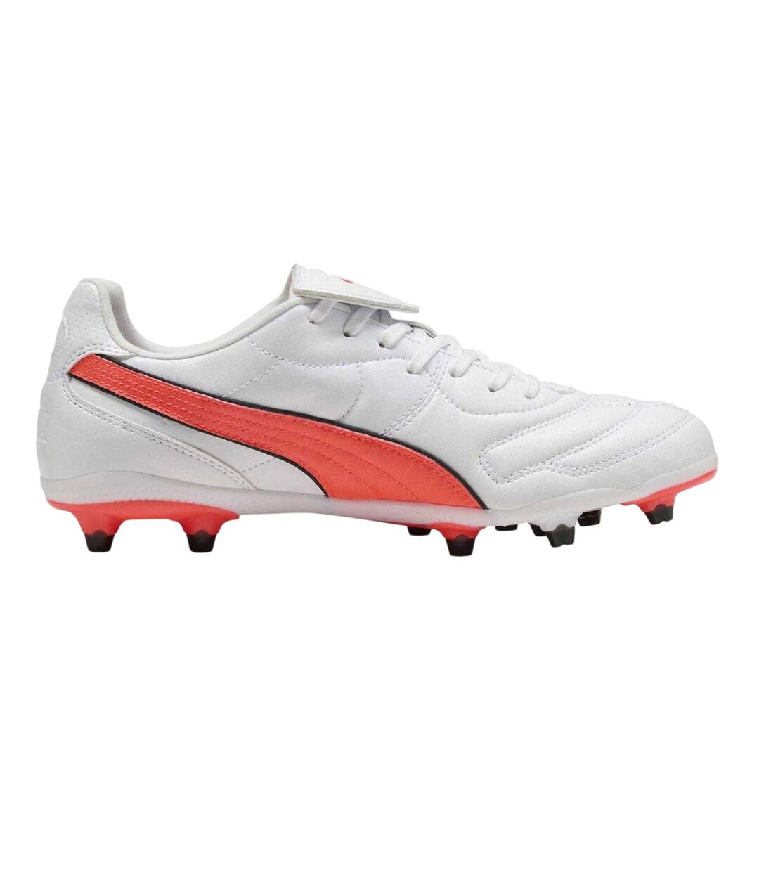 Mens Liga King Firm Ground Football Boots  White Puma-1