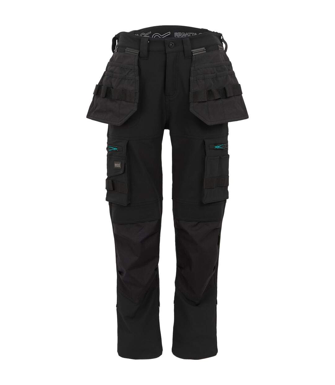 Womens/ladies Waterproof Trousers Black Regatta Professional-1