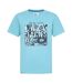 T-shirt Motif/style Imprimé Homme Turquoise Vif Lazy Jacks-1