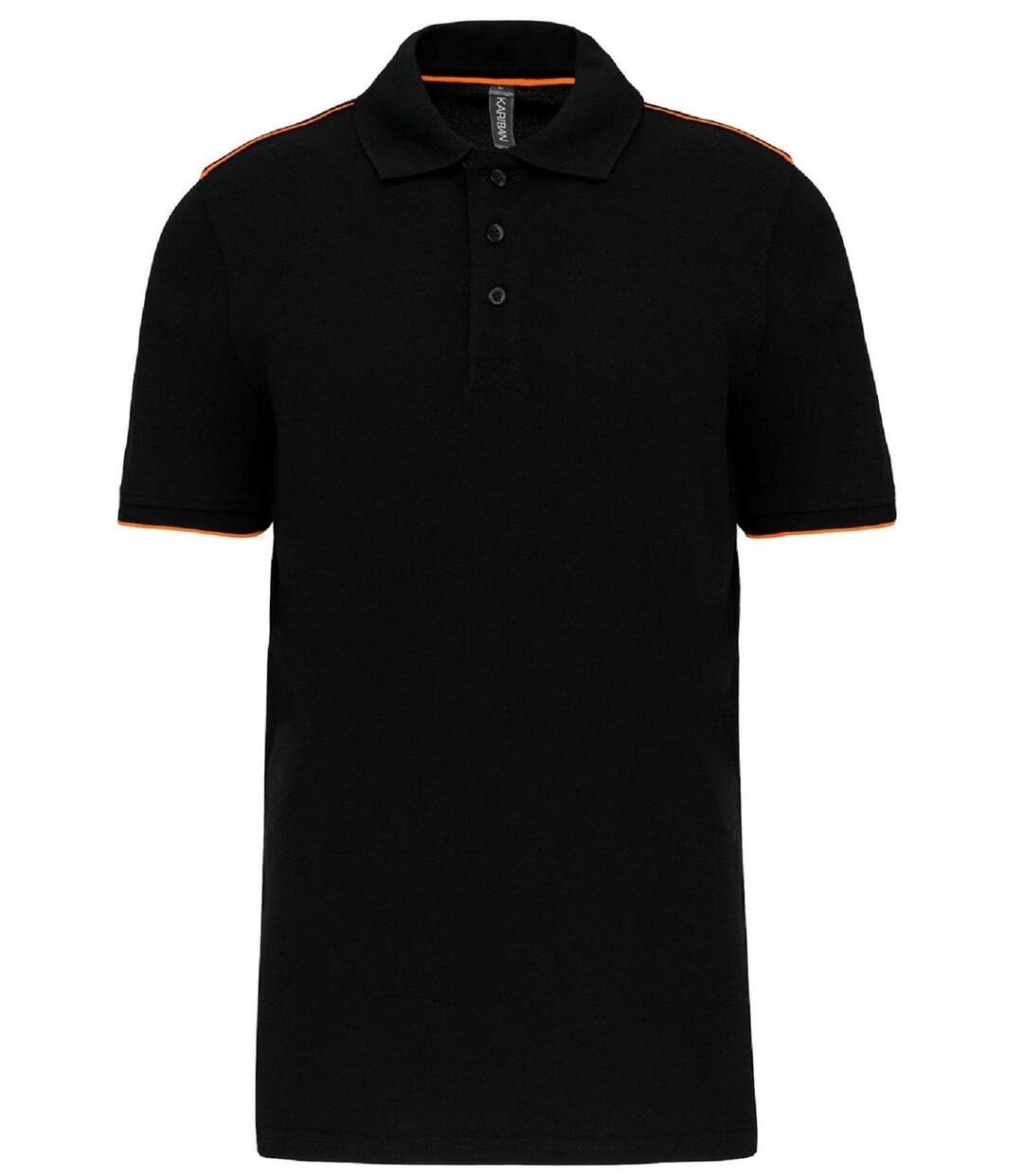 Polo professionnel DayToDay pour homme - WK270 - noir et orange