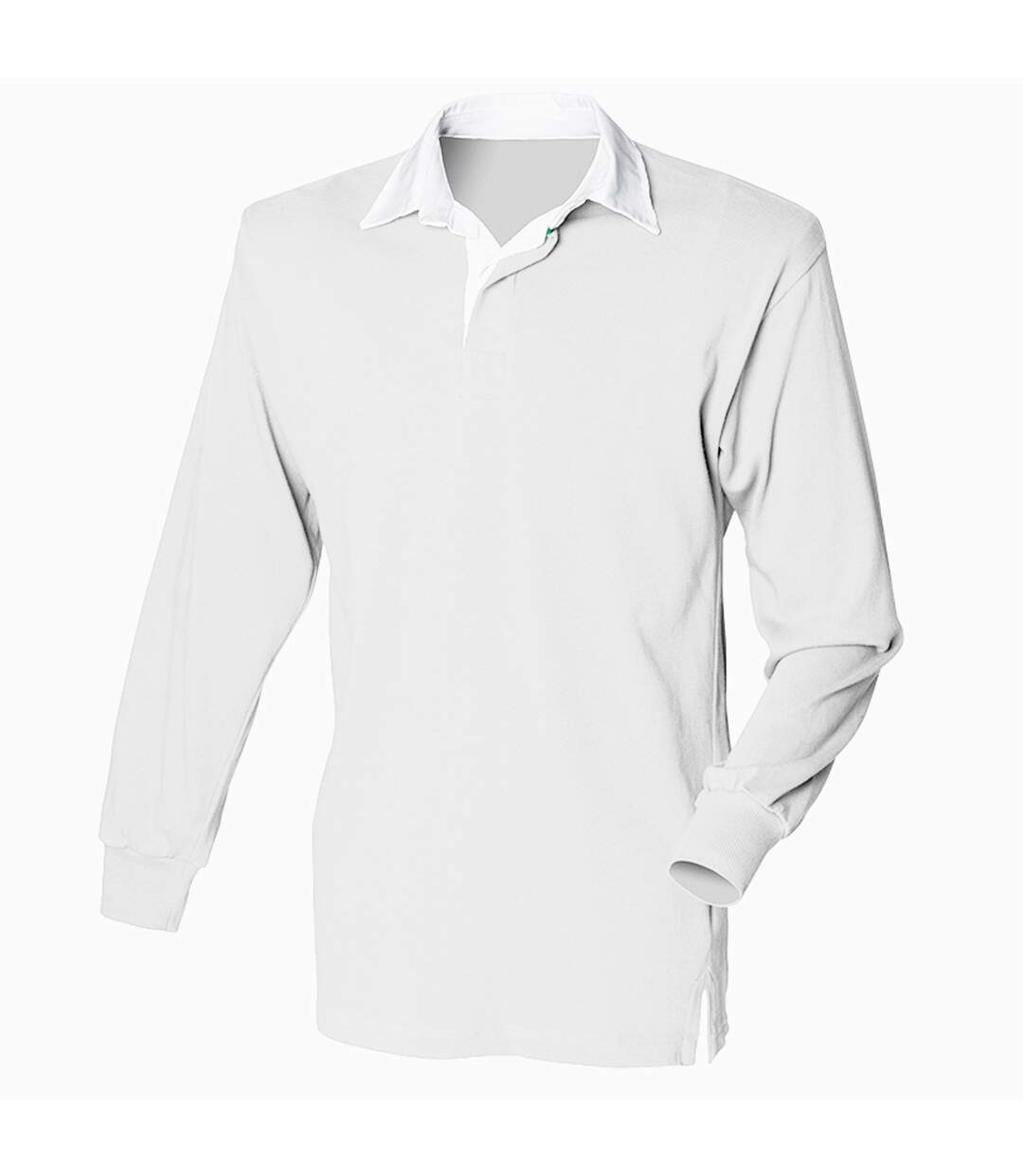 Front Row - Polo de rugby à manches longues 100% coton - Homme (Blanc/Blanc) - UTRW478