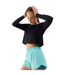 T-shirt Manches Longues Wss24tflof218 Femme Noir 4F-1