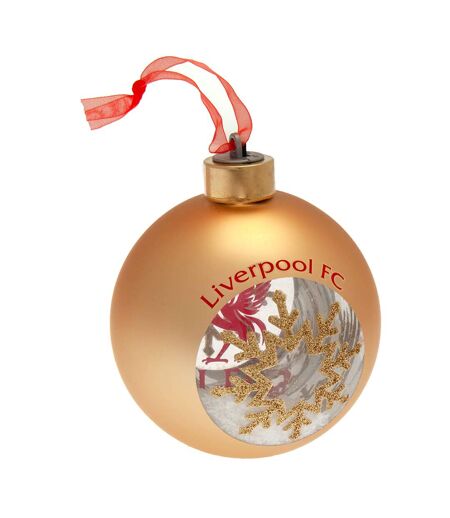 Liverpool FC LED Bauble (Gold/Red) (One Size)