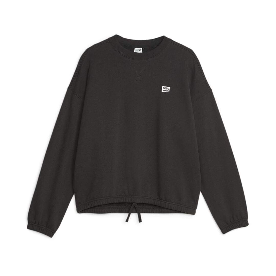 Sweat Noir Femme Puma Downtown Oversized - L-1