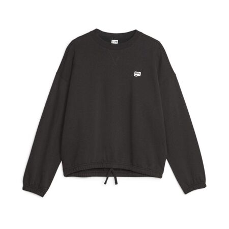 Sweat Noir Femme Puma Downtown Oversized - L