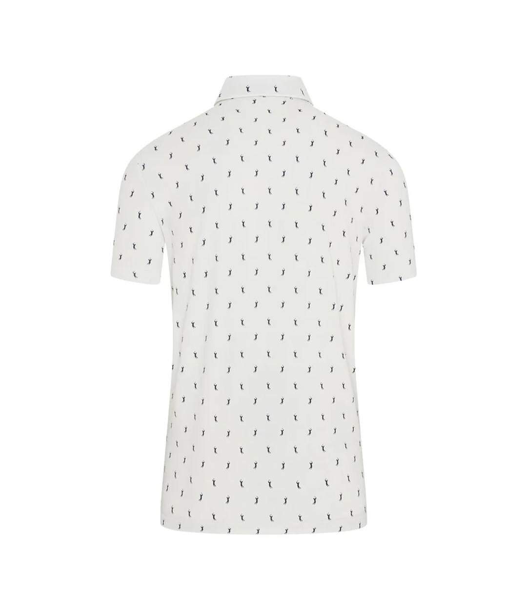 Polo de golf blanc homme lacoste regular fit protection uv-3