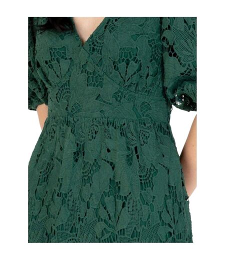 Robe Mi-longue Manches ¾ Femme Émeraude Maya Deluxe