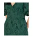 Robe Mi-longue Manches ¾ Femme Émeraude Maya Deluxe-3