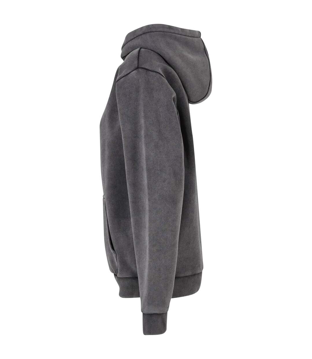 Sweat à capuche vintage femme anthracite Build Your Brand-3
