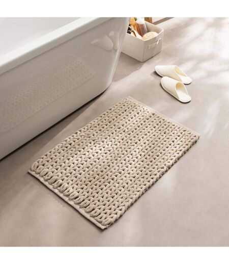 Tapis de Bain en Chenille Ariel 50x80cm Sable