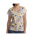 T-Shirt blanc femme tbs navy-1