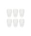 Lot de 6 Mugs Striés Cléa 35cl Transparent-1