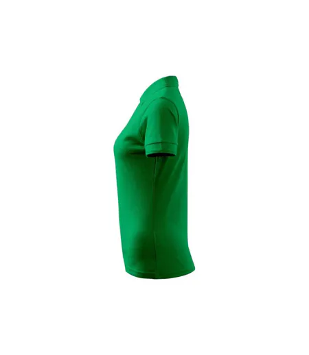 Womens/ladies Pique Polo Shirt Forest Green Malfini
