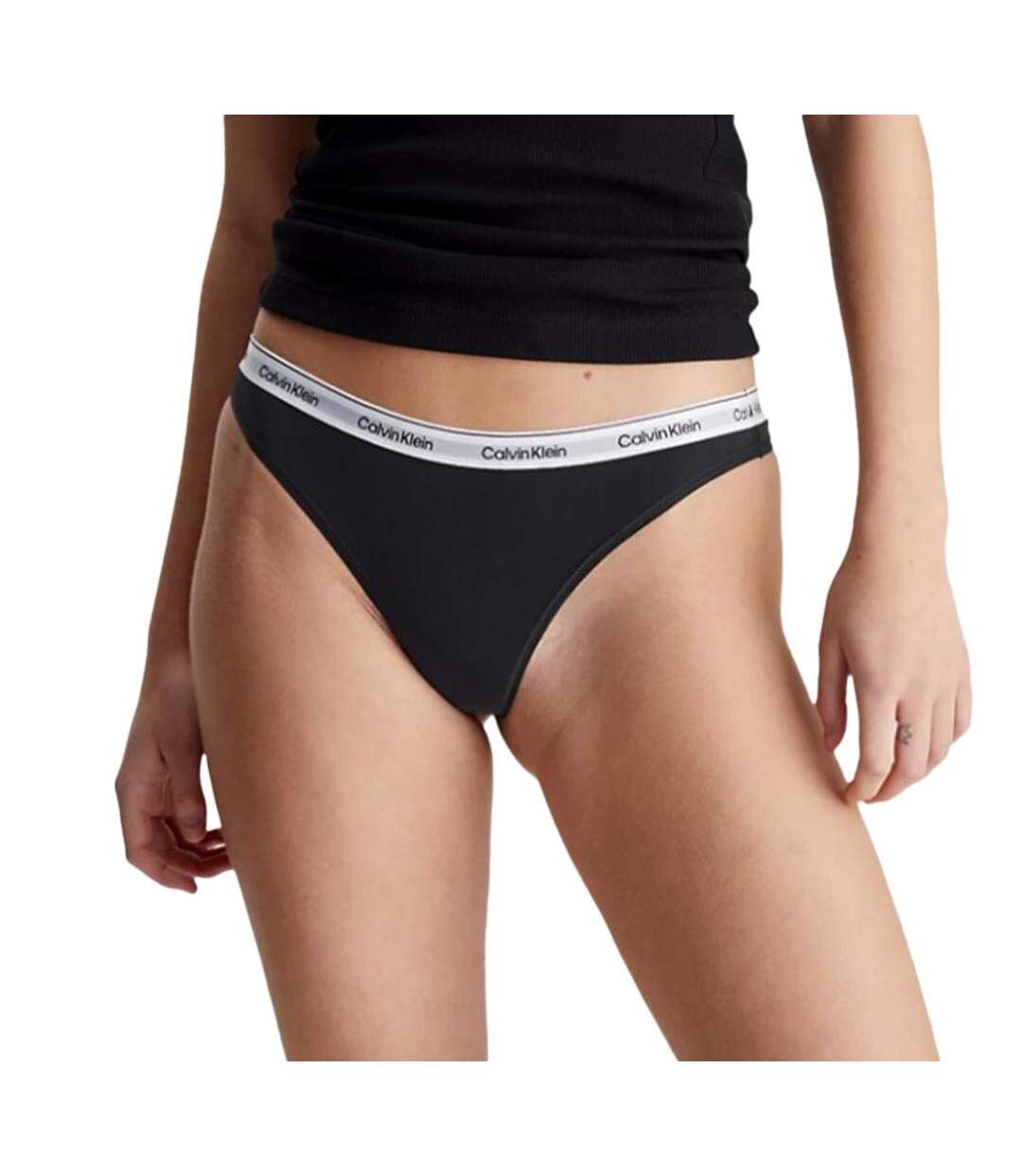 X3 strings noir femme calvin klein thong-2