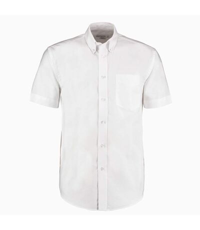 Kustom Kit Mens Workwear Oxford Short Sleeve Shirt (White)