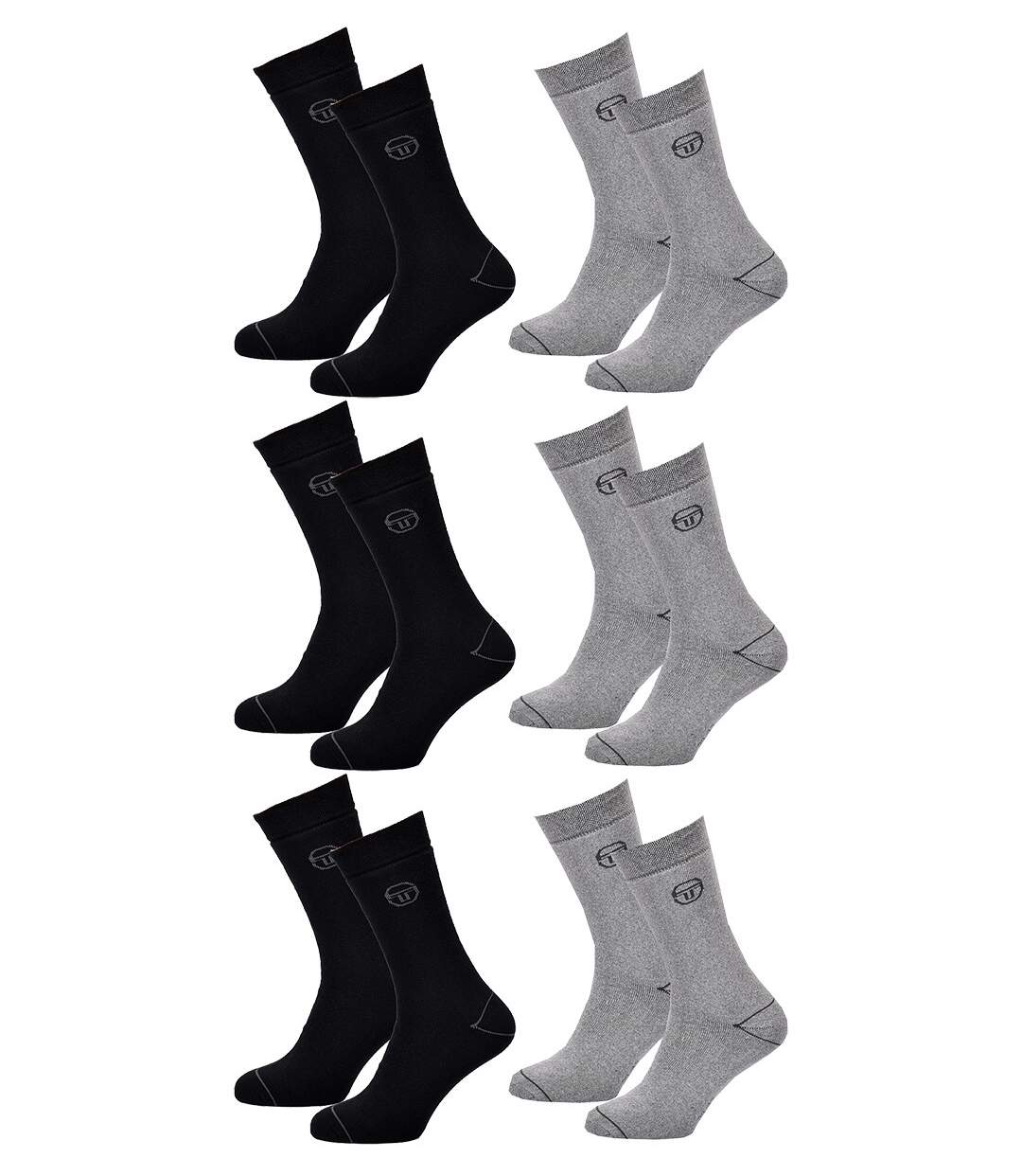 Chaussettes Homme VILLE SERGIO TACCHINI Lot de 6 BOUCLETTE Pack de 6 Paires 2404-1