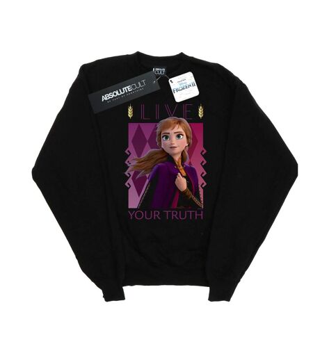 Disney - Sweat FROZEN ANNA LIVE YOUR TRUTH - Femme (Noir) - UTBI18900