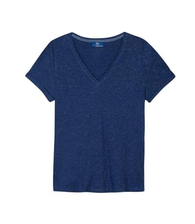 T-shirt bleu femme tbs adinatee 29418 - l