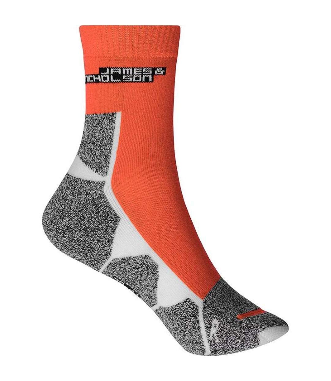 Chaussettes de sport - JN215 - orange vif et blanc-1