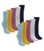 10 Pairs Ladies Multi Spot Socks - Soft Cotton Rich Polka Dot Everyday Socks-1