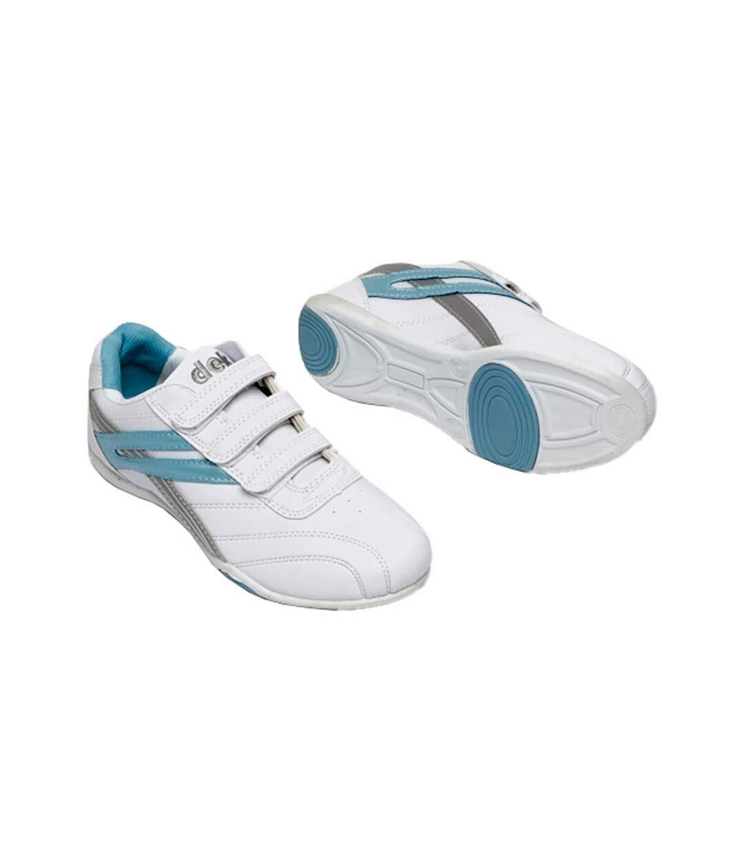 Baskets raven femmes blanc/bleu clair Dek