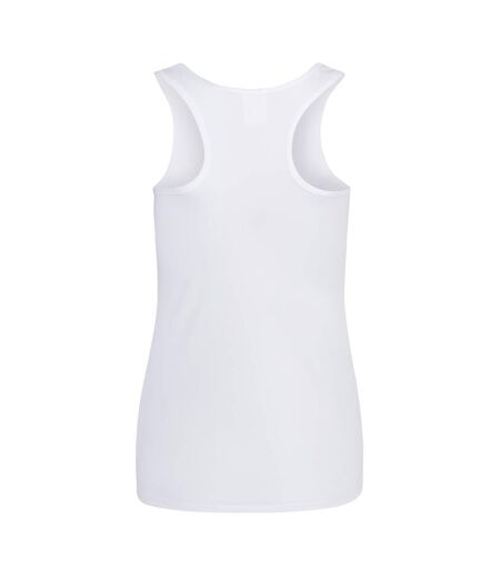Just Cool Girlie Fit Sports Ladies Vest / Tank Top Arctic White AWDis