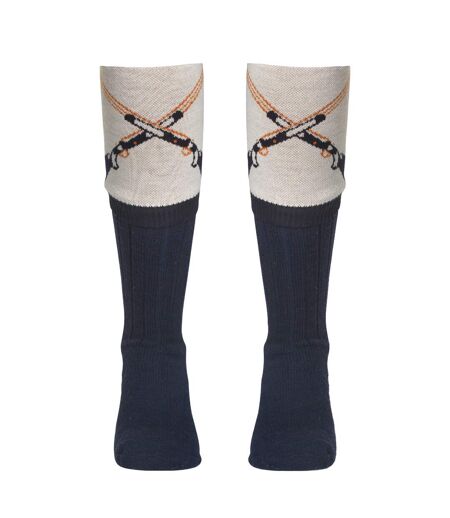 Chaussettes Pour Bottes Style Pistolet Adulte Bleu Marine Taupe Waring Brooke