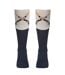 Chaussettes Pour Bottes Style Pistolet Adulte Bleu Marine Taupe Waring Brooke-1