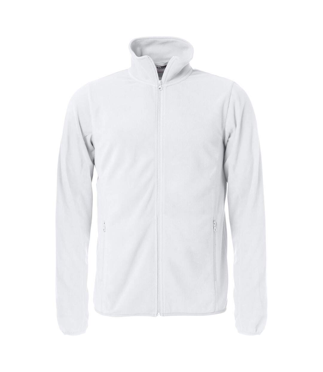 Clique Mens Basic Microfleece Fleece Jacket (White)