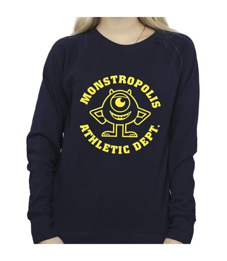 Disney Sweat-shirt Monsters University Monstropolis - Femmes/Dames (Bleu marine) - UTBI29607