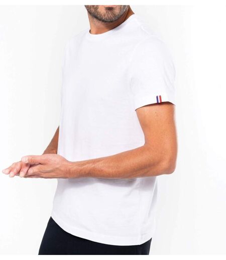 T-shirt coton bio - origine France- K3040 - Homme - manches courtes - blanc