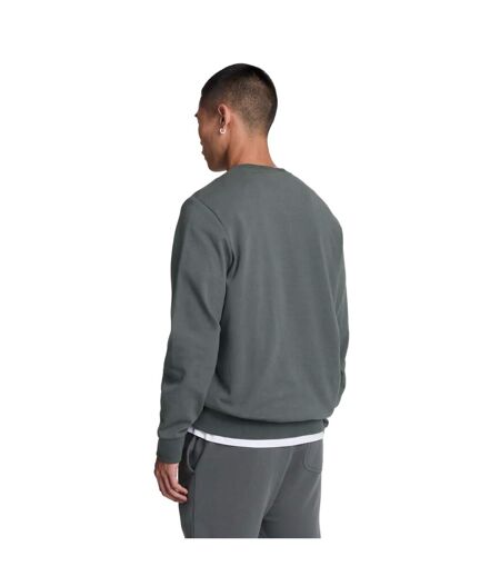 Mens interlock crew neck sweatshirt gunmetal Lyle & Scott