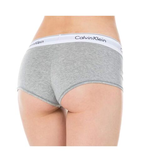 Shorty gris femme calvin klein jeans boyshort - l