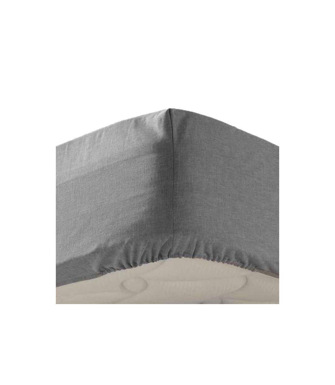 Drap Housse Actually 140x190cm Gris-1