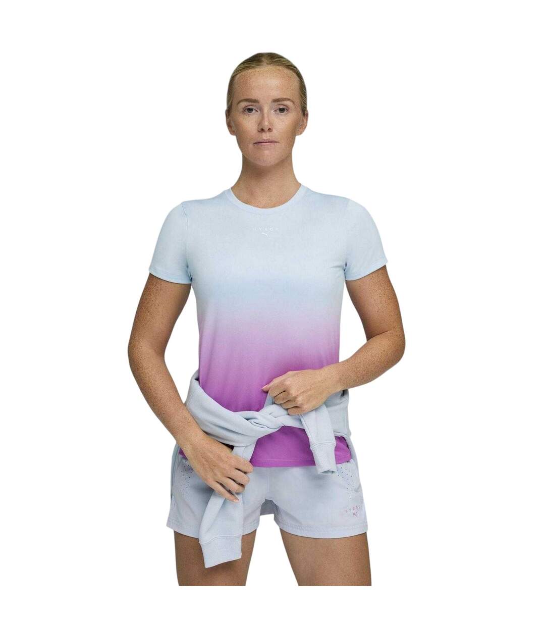 Unisex Adult Hyrox Ombre Knitted Regular T-shirt Orchid Puma-4