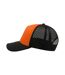 Casquette Style Trucker Rapper Mixte Orange Noir Atlantis-2