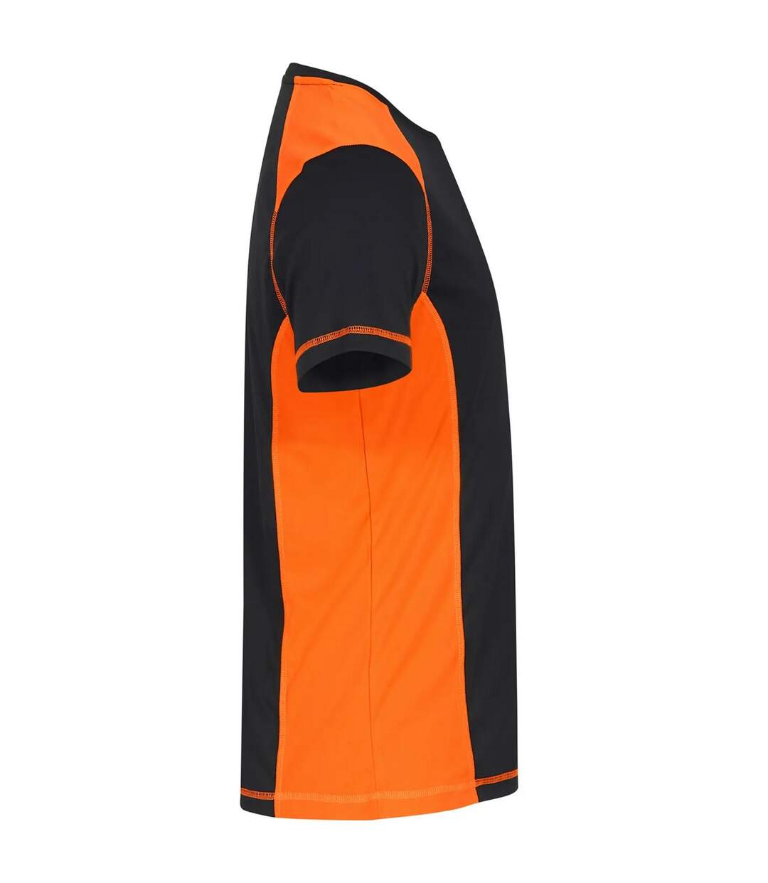 T-shirt Motif/style Panneau Contrasté Ambition Homme Orange Fluo Clique-4
