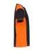 T-shirt Motif/style Panneau Contrasté Ambition Homme Orange Fluo Clique-4