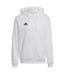 Mens Entrada 22 Cotton Blend Pullover Hoodie White Black Adidas-2