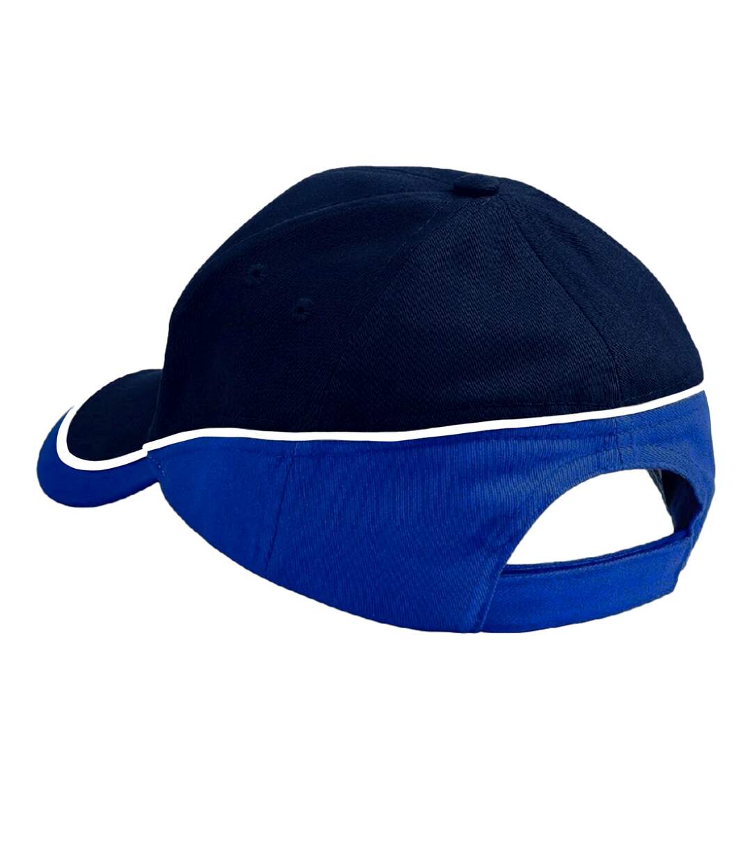 Casquette de baseball unisexe bleu marine/bleu roi/blanc Beechfield Beechfield