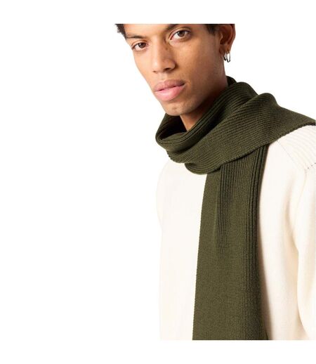 Plain Merino Wool Scarf One Size Moss Green Parajumpers