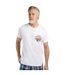 Mens Crabby Shack Back Print T-shirt White Weird Fish-1