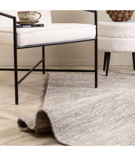 Tapis Design en Laine Cyrus 80x250cm Beige